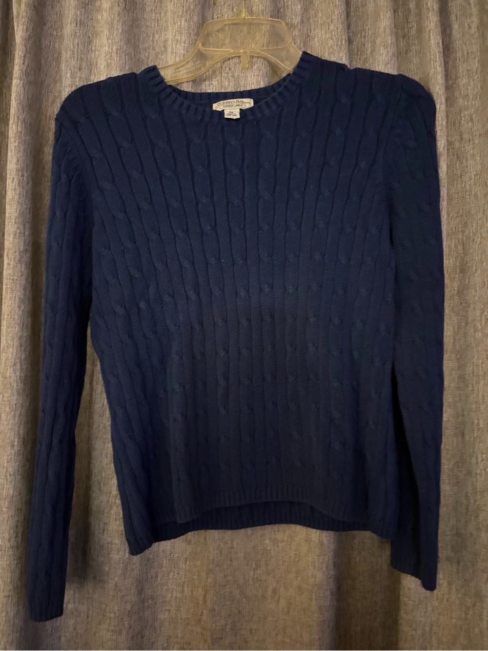 St. John's Bay Navy Cable Crewneck Sweater